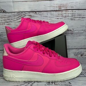 Nike Air Force 1 '07 Essential 'Laser Fuchsia' Pink Shoes Women’s Size 9